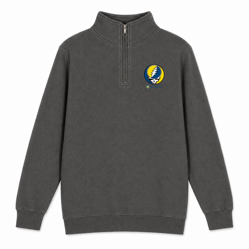 Rochester - Premium Grateful Dead Quarter-Zip Pullover - Charcoal - 6