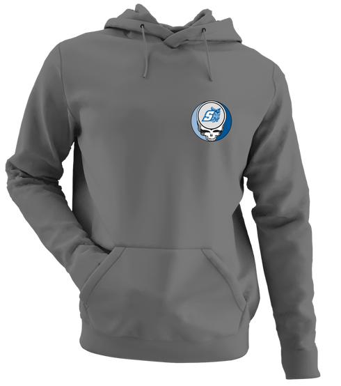 Sonoma State University - Premium Grateful Dead Left Chest Hoodie - Charcoal - 8