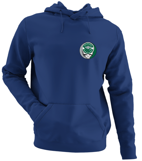 Babson College - Premium Grateful Dead Left Chest Hoodie - Navy