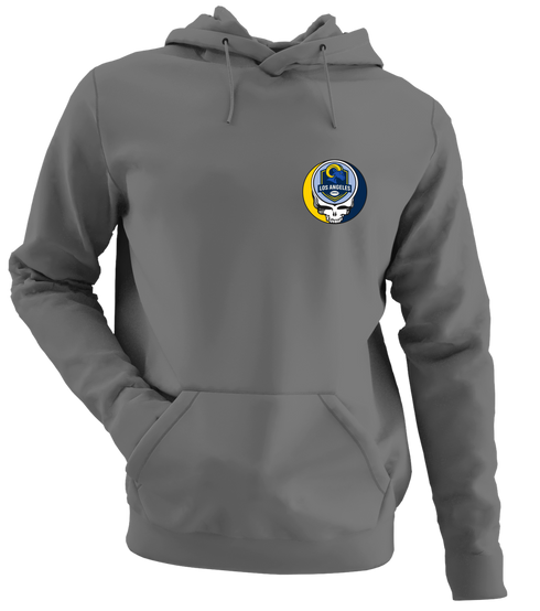 Los Angeles Football - Premium Grateful Dead Left Chest Hoodie - Charcoal - 8