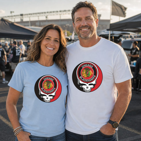 Chicago Blackhawks Grateful Dead T-Shirt