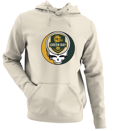 Green Bay Football - Premium Grateful Dead Hoodie - Sand - 3