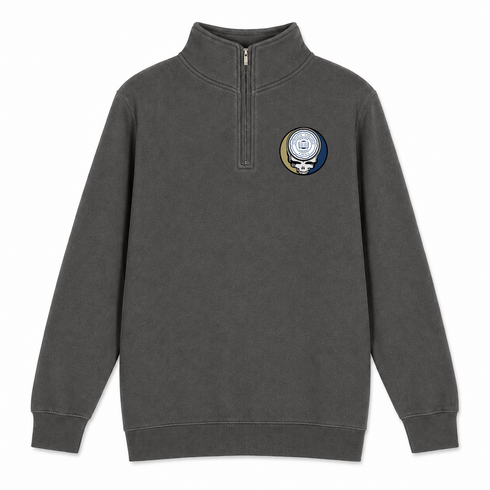 Juniata - Premium Grateful Dead Quarter-Zip Pullover - Charcoal - 5