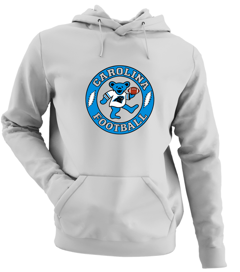 Carolina Football Dancing Bear - Premium Grateful Dead Hoodie - Sport Grey