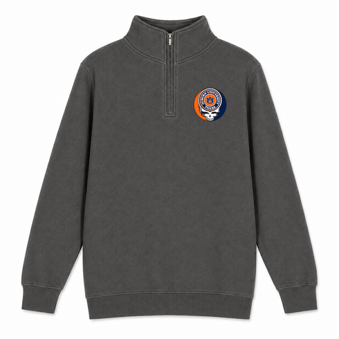 Auburn University - Premium Grateful Dead Quarter-Zip Pullover - Charcoal - 5