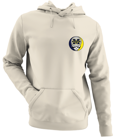 University of Michigan - Premium Grateful Dead Left Chest Hoodie - Sand - 3