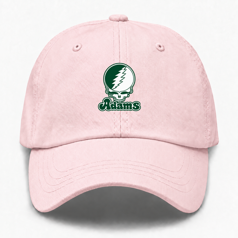 Adams Stealie Premium Unisex Dad Hat — Design: Adams State University — Pink