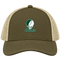 Adams Stealie Premium Unisex Trucker Cap — Design: Adams State University — Moss/Khaki