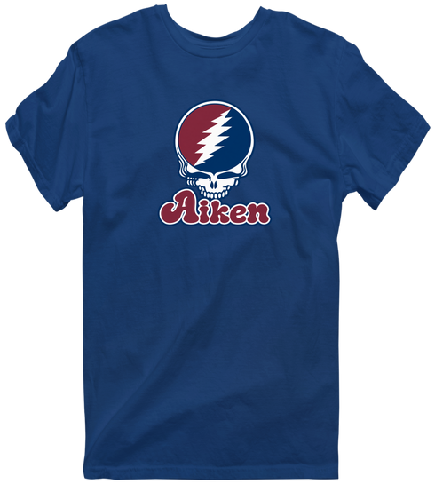 Aiken Stealie Premium Unisex T-Shirt — Design: South Carolina Aiken University of — Navy