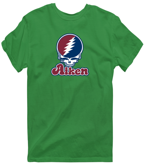 Aiken Stealie Premium Unisex T-Shirt — Design: South Carolina Aiken University of — Irish Green