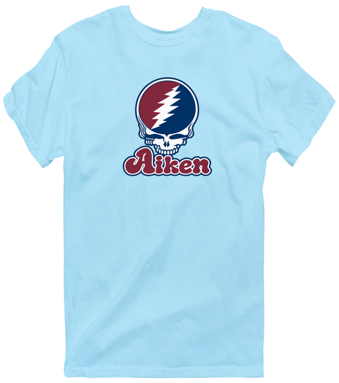 Aiken Stealie Premium Unisex T-Shirt — Design: South Carolina Aiken University of — Light Blue