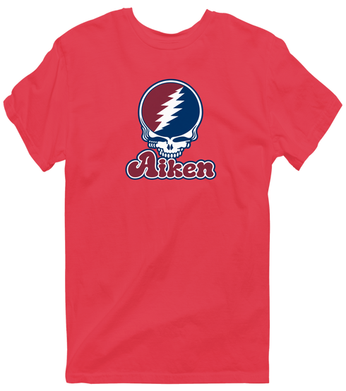 Aiken Stealie Premium Unisex T-Shirt — Design: South Carolina Aiken University of — Heather Red