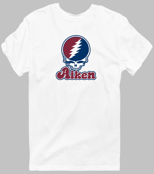 Aiken Stealie Premium Unisex T-Shirt — Design: South Carolina Aiken University of — White