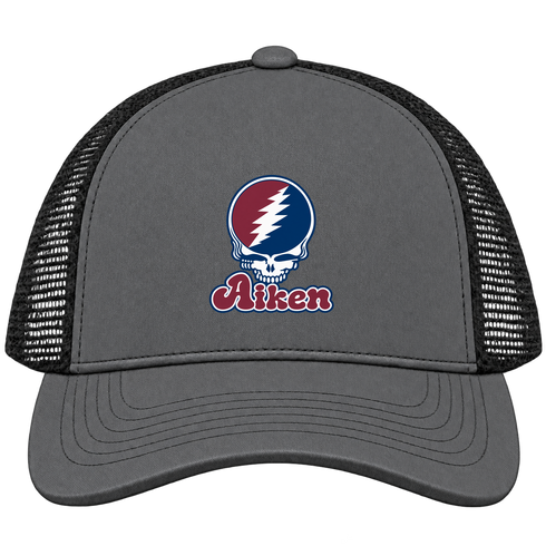 Aiken Stealie Premium Unisex Trucker Cap — Design: South Carolina Aiken University of — Charcoal/Black
