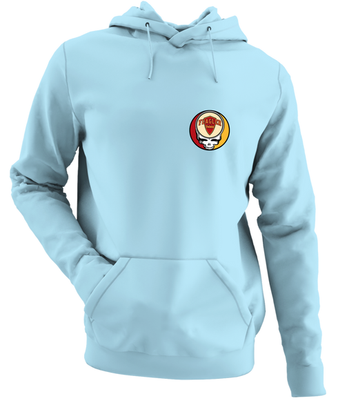 Flagler - Premium Grateful Dead Left Chest Hoodie - Light Blue - 1