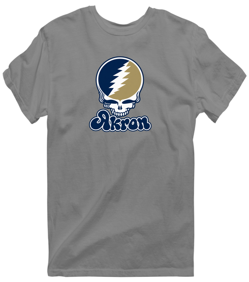 Akron Stealie Premium Unisex T-Shirt — Dark Heather