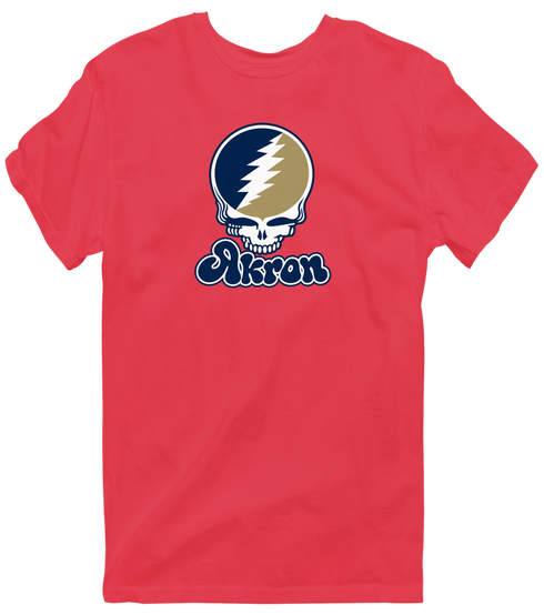 Akron Stealie Premium Unisex T-Shirt — Heather Red