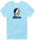 Akron Stealie Premium Unisex T-Shirt — Light Blue