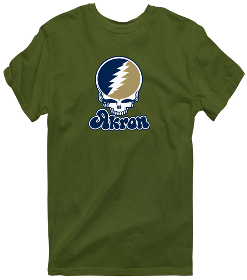 Akron Stealie Premium Unisex T-Shirt — Military Green