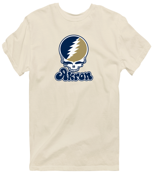 Akron Stealie Premium Unisex T-Shirt — Sand