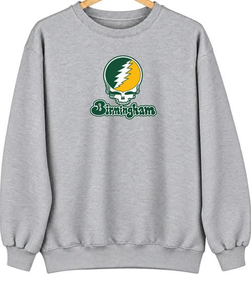 Birmingham Stealie Premium Unisex Crewneck — Design: Alabama at Birmingham University of — Sport Grey