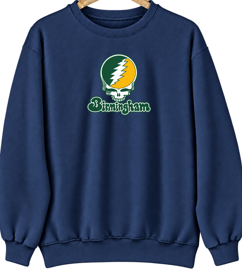 Birmingham Stealie Premium Unisex Crewneck — Design: Alabama at Birmingham University of — Navy