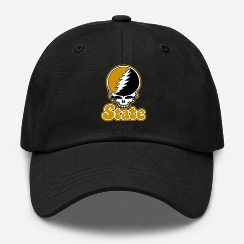 Alabama Stealie Premium Unisex Dad Hat — Design: Alabama State University — Black