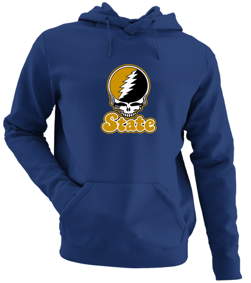 Alabama Stealie Premium Unisex Hoodie — Design: Alabama State University — Navy