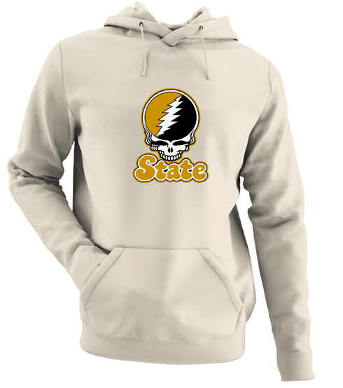 Alabama Stealie Premium Unisex Hoodie — Design: Alabama State University — Sand