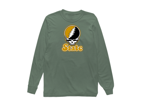 Alabama Stealie Premium Unisex Long-Sleeve — Design: Alabama State University — Light Green