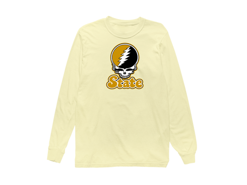 Alabama Stealie Premium Unisex Long-Sleeve — Design: Alabama State University — Butter