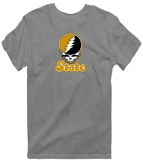 Alabama Stealie Premium Unisex T-Shirt — Design: Alabama State University — Dark Heather