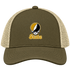 Alabama Stealie Premium Unisex Trucker Cap — Design: Alabama State University — Moss/Khaki