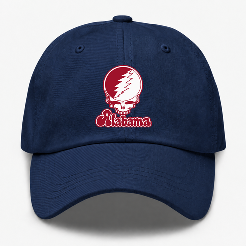 Alabama Stealie Premium Unisex Dad Hat — Design: Alabama University of — Navy