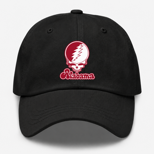 Alabama Stealie Premium Unisex Dad Hat — Design: Alabama University of — Black