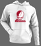 Alabama Stealie Premium Unisex Hoodie — Design: Alabama University of — White/Grey