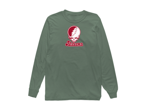 Alabama Stealie Premium Unisex Long-Sleeve — Design: Alabama University of — Light Green