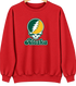 Alaska Stealie Premium Unisex Crewneck — Design: Alaska Anchorage University of — Red