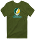 Alaska Stealie Premium Unisex T-Shirt — Design: Alaska Anchorage University of — Military Green