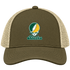 Alaska Stealie Premium Unisex Trucker Cap — Design: Alaska Anchorage University of — Moss/Khaki