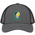 Alaska Stealie Premium Unisex Trucker Cap — Design: Alaska Anchorage University of — Charcoal/Black