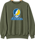 Alaska Stealie Premium Unisex Crewneck — Design: Alaska Fairbanks University of — Military Green