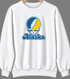 Alaska Stealie Premium Unisex Crewneck — Design: Alaska Fairbanks University of — White