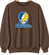 Alaska Stealie Premium Unisex Crewneck — Design: Alaska Fairbanks University of — Brown