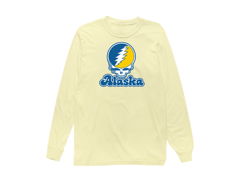 Alaska Stealie Premium Unisex Long-Sleeve — Design: Alaska Fairbanks University of — Butter