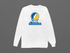 Alaska Stealie Premium Unisex Long-Sleeve — Design: Alaska Fairbanks University of — White