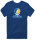 Alaska Stealie Premium Unisex T-Shirt — Design: Alaska Fairbanks University of — Navy