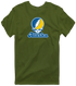 Alaska Stealie Premium Unisex T-Shirt — Design: Alaska Fairbanks University of — Military Green