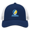 Alaska Stealie Premium Unisex Trucker Cap — Design: Alaska Fairbanks University of — Navy/White