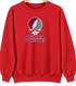 Albany Pharmacy Stealie Premium Unisex Crewneck — Design: Albany College of Pharmacy — Red